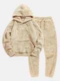 Basic Teddy Hoodie & Teddy Jogger Pants