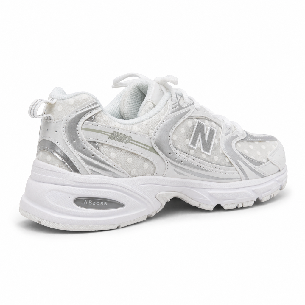 New Balance 530 | Polka Silver Dots