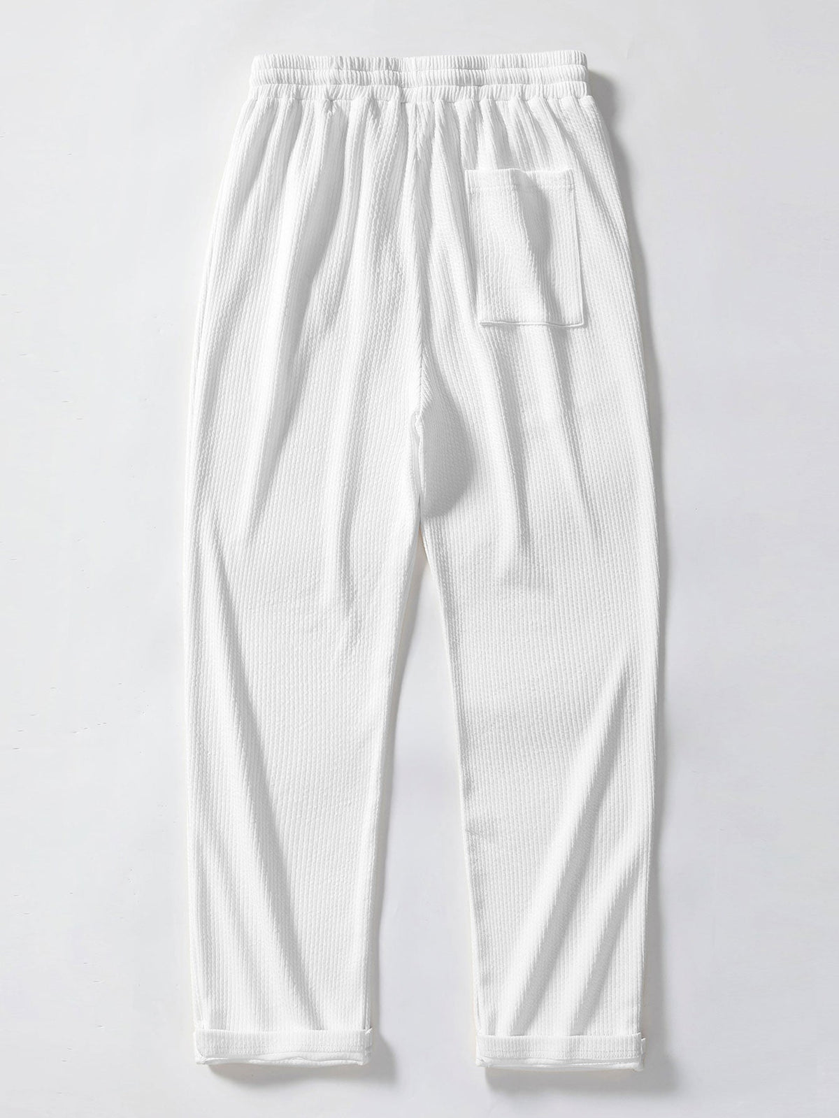 Muscle Fit Ribbed Button Up Shirt & Straight Leg Ribbed Pants