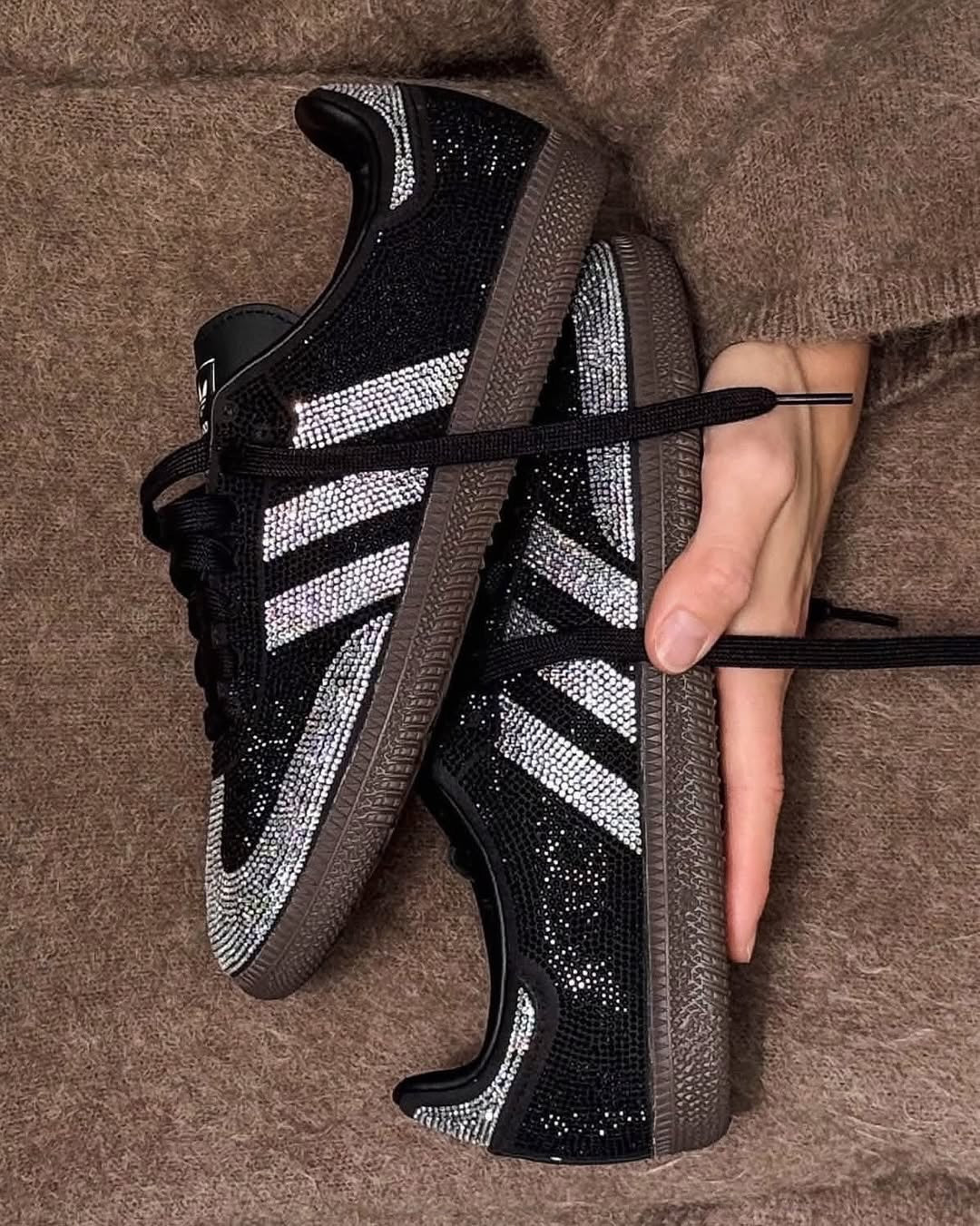 Adidas Samba OG | Black Rhinestone Silver