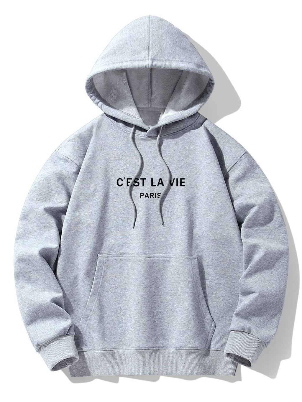 Paris Print Cotton Blend Hoodie & Jogger Pants